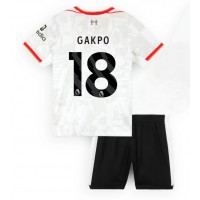 Liverpool Cody Gakpo #18 Tredje Tröja Barn 2024-25 Kortärmad (+ Korta byxor)